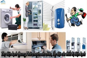 Thợ điện lạnh Quang Phát chuyên sửa chữa, lắp đặt các thiết bị điện lạnh