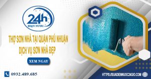 Thợ sơn nhà tại quận Phú Nhuận - Dịch vụ sơn nhà đẹp