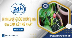 Báo giá thi công lắp đặt hệ thống tưới cây tự động tại Hà Nội