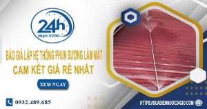 Báo giá lắp hệ thống phun sương làm mát tại Bình Dương giá rẻ