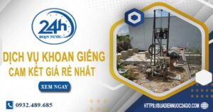Báo giá chi phí khoan giếng tại Bình Thạnh【Cam kết rẻ nhất】