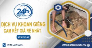 Báo giá chi phí khoan giếng tại Thủ Đức【Cam Kết Rẻ Nhất】