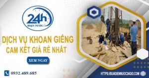 Báo giá chi phí khoan giếng tại Tp Biên Hoà【Cam kết giá rẻ】